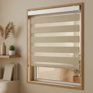 rèm cầu vồng modero beige