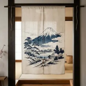 Rèm Noren Núi Phú Sĩ Trang Trí Phòng Nhật